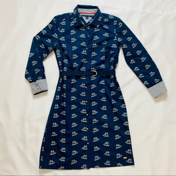 Tommy Hilfiger Belted Shirtdress NWOT - Picture 2 of 6